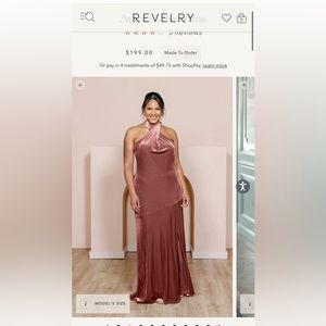 Revelry Athena Velvet Dress